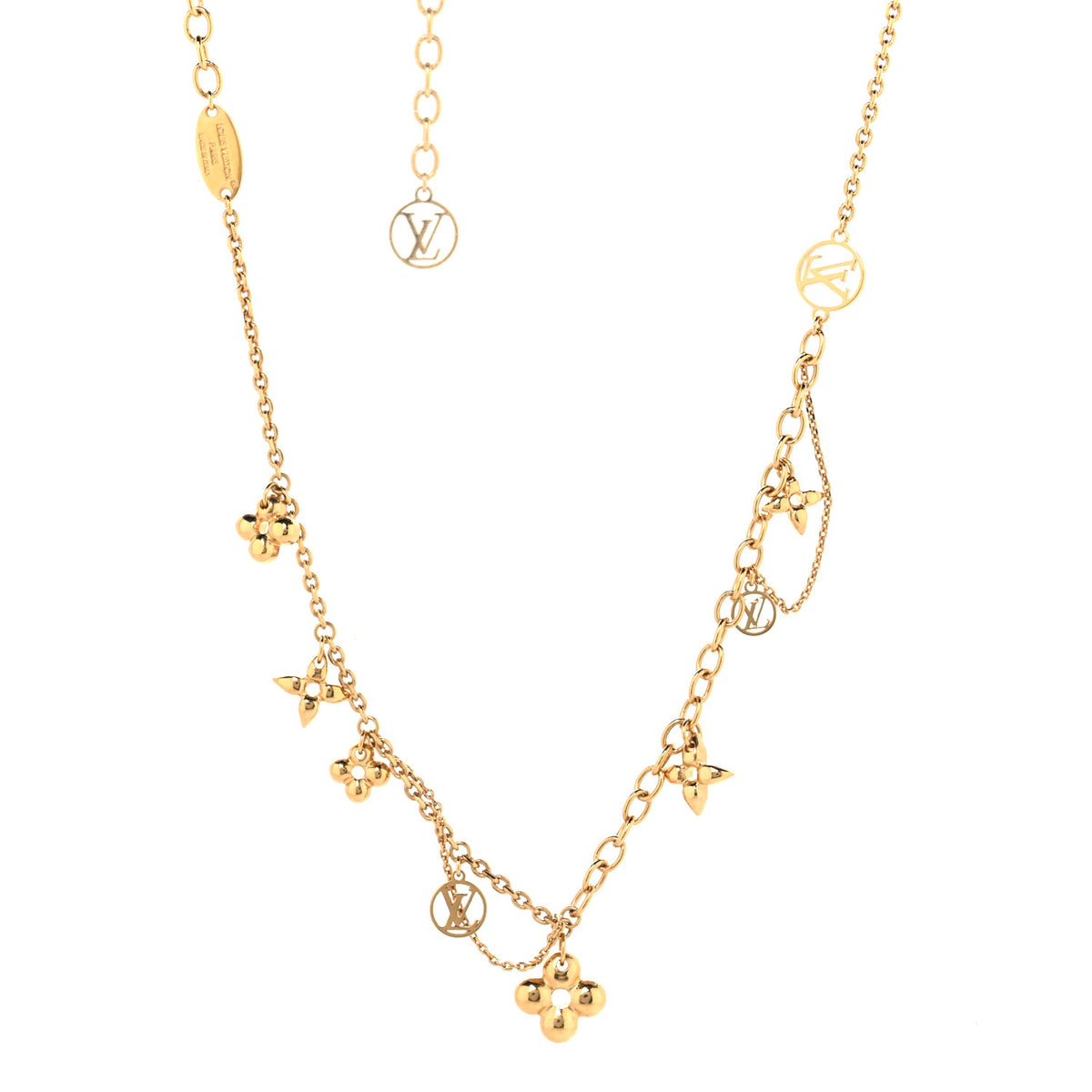 Metal Blooming Supple Necklace Gold