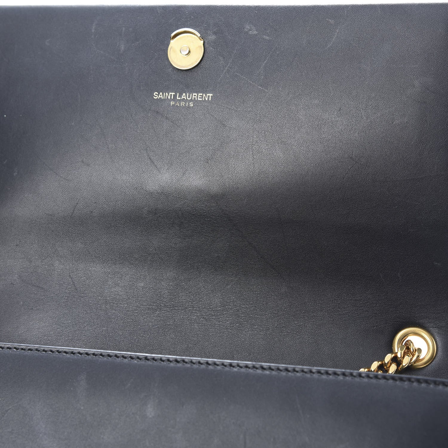 Saint Laurent Smooth Calfskin Medium Classic Monogram Kate Tassel Satchel Black 14 of 19