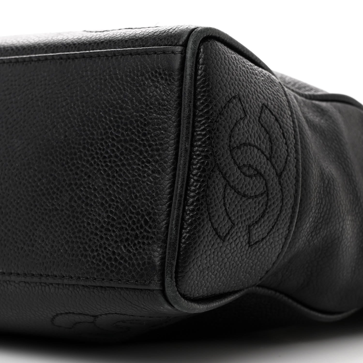 Chanel Caviar CC Shoulder Bag Black 10 of 11
