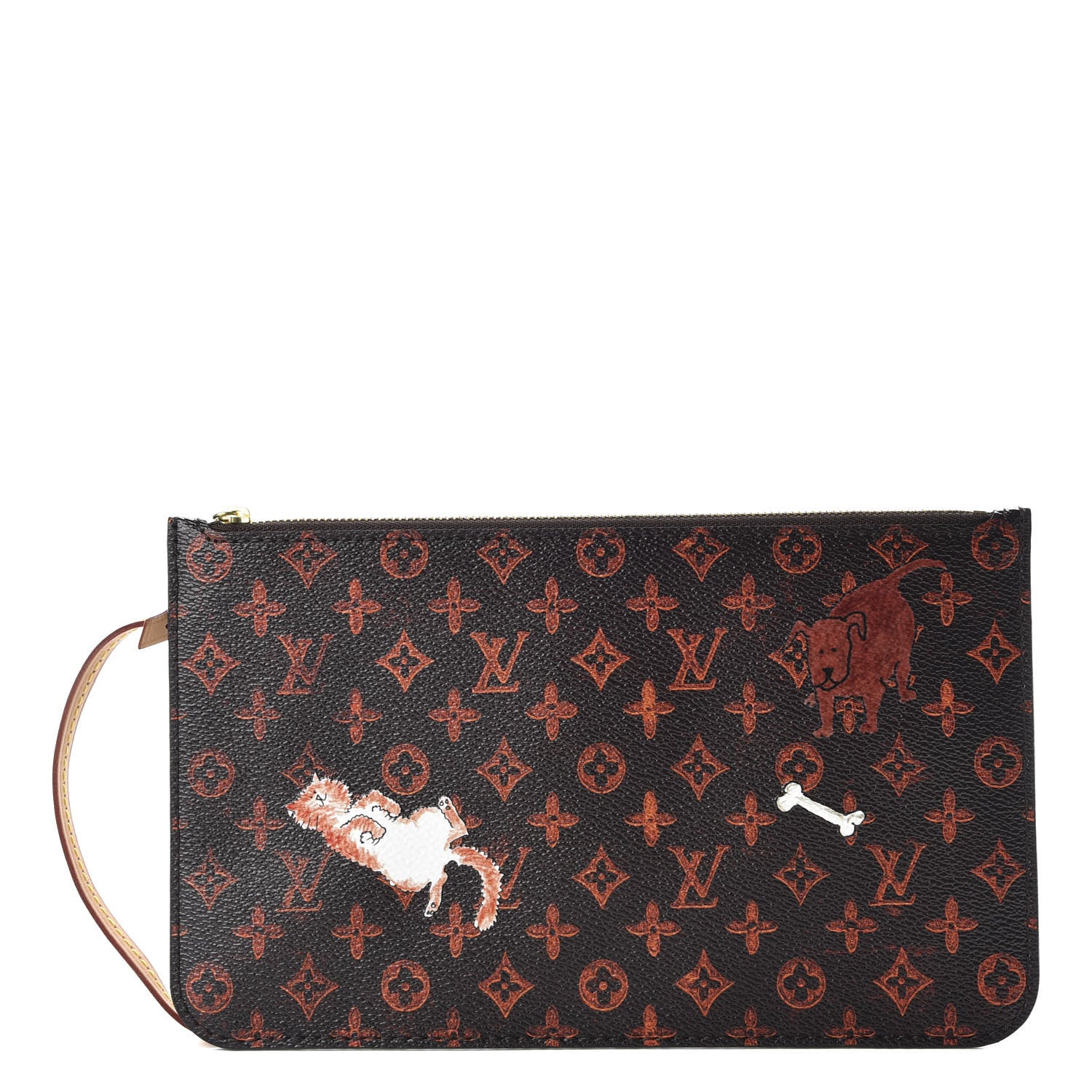 Louis Vuitton Catogram Neverfull MM GM Pochette Marron 1 of 7