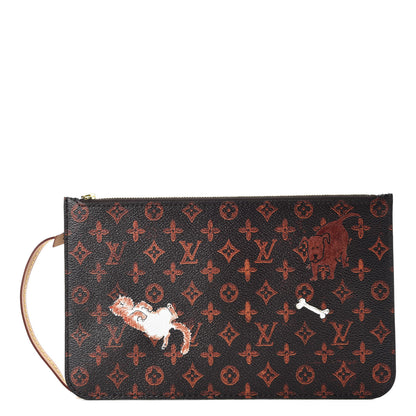 Louis Vuitton Catogram Neverfull MM GM Pochette Marron 1 of 7