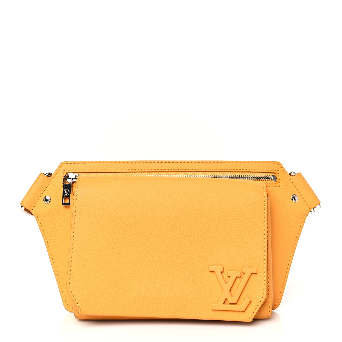 Grained Calfskin Aerogram Takeoff Sling Safran Yellow