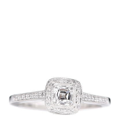 Tiffany Platinum Diamond .41ct Legacy Engagement Ring 52 6 1 of 7