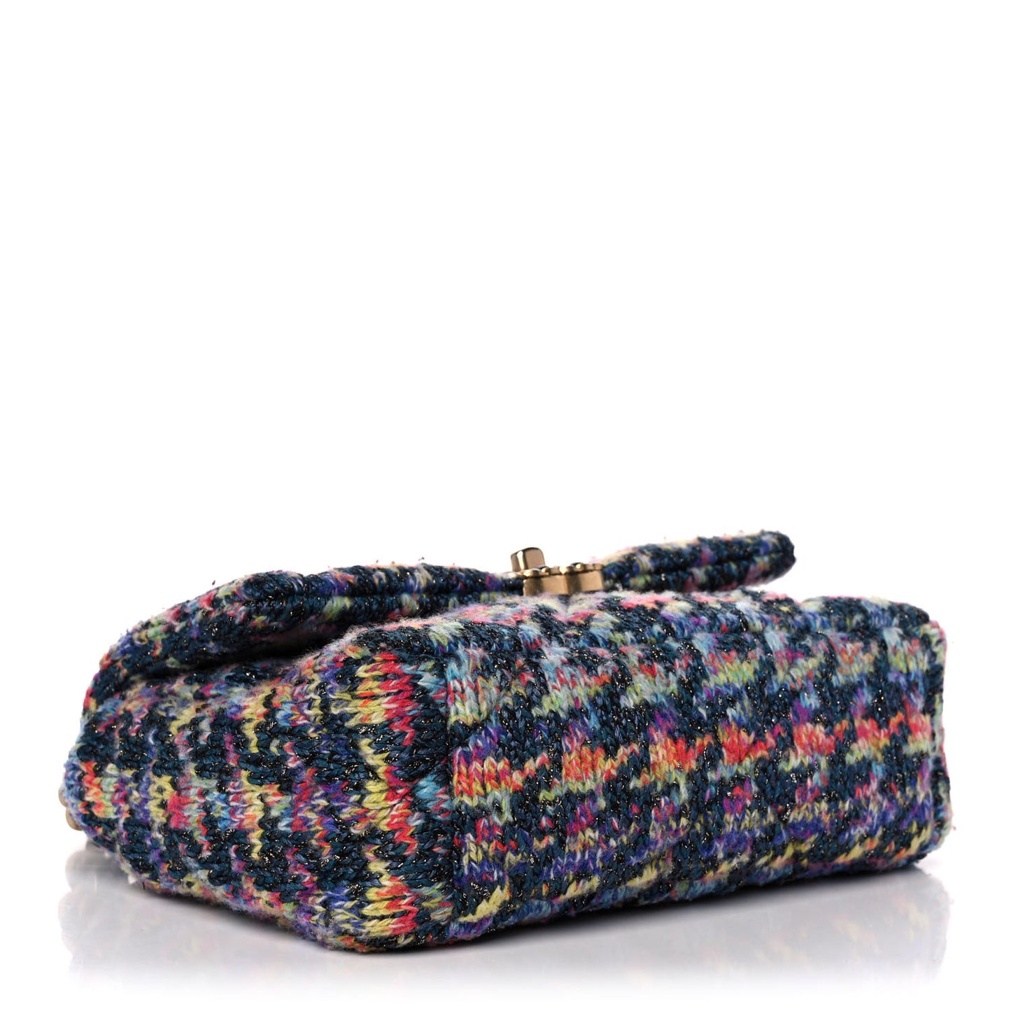 Tweed Quilted Medium Chanel 19 Flap Dark Multicolor