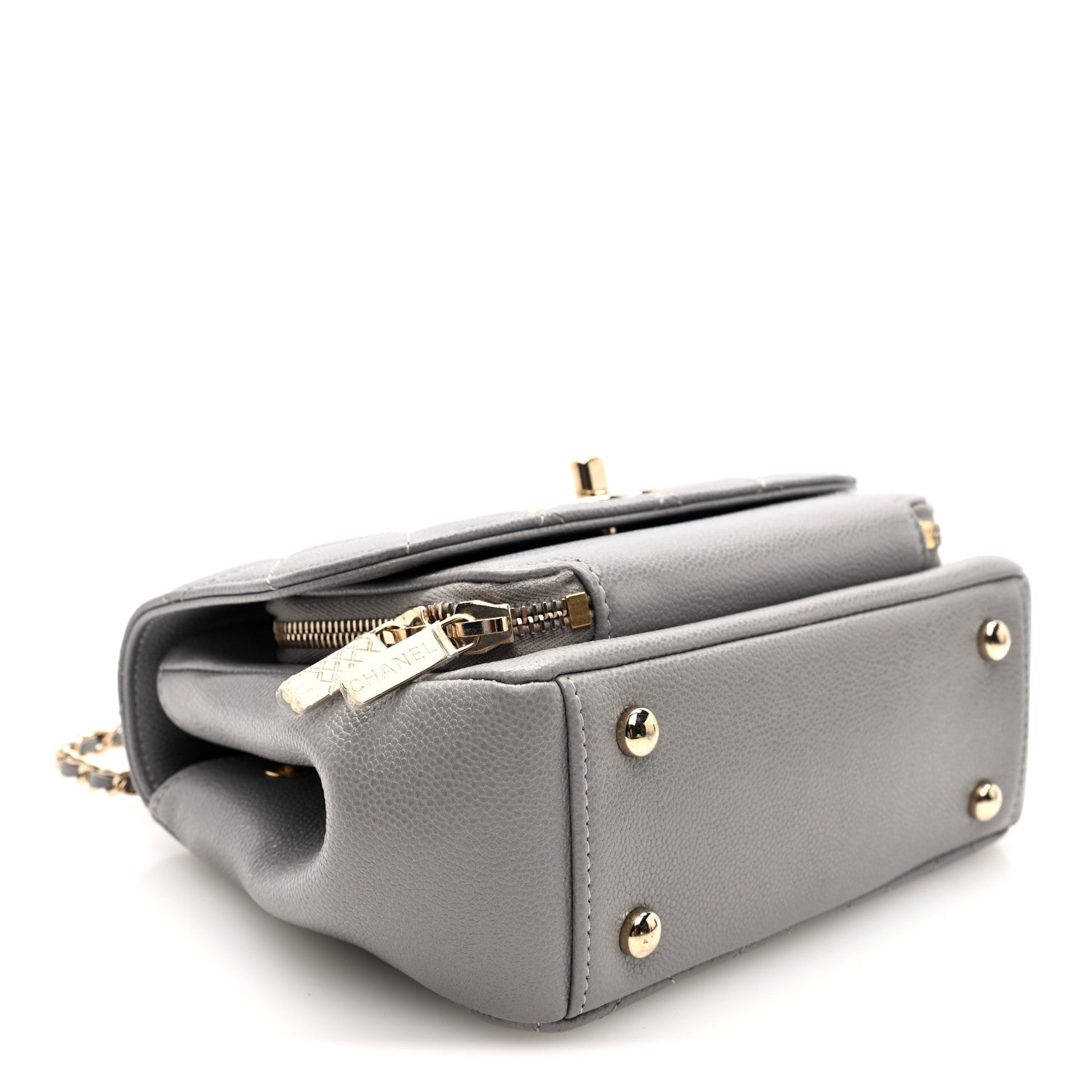 Chanel Caviar Quilted Small Business Affinity Flap Grey 4 of 10