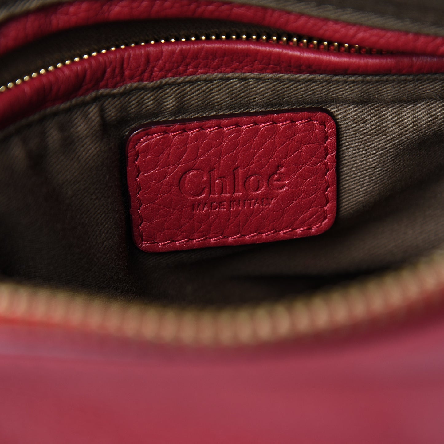 Calfskin Medium Marcie Satchel Peony Red