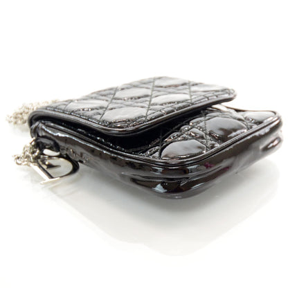 Christian Dior Patent Cannage Cross Body Bag Black 4 of 6