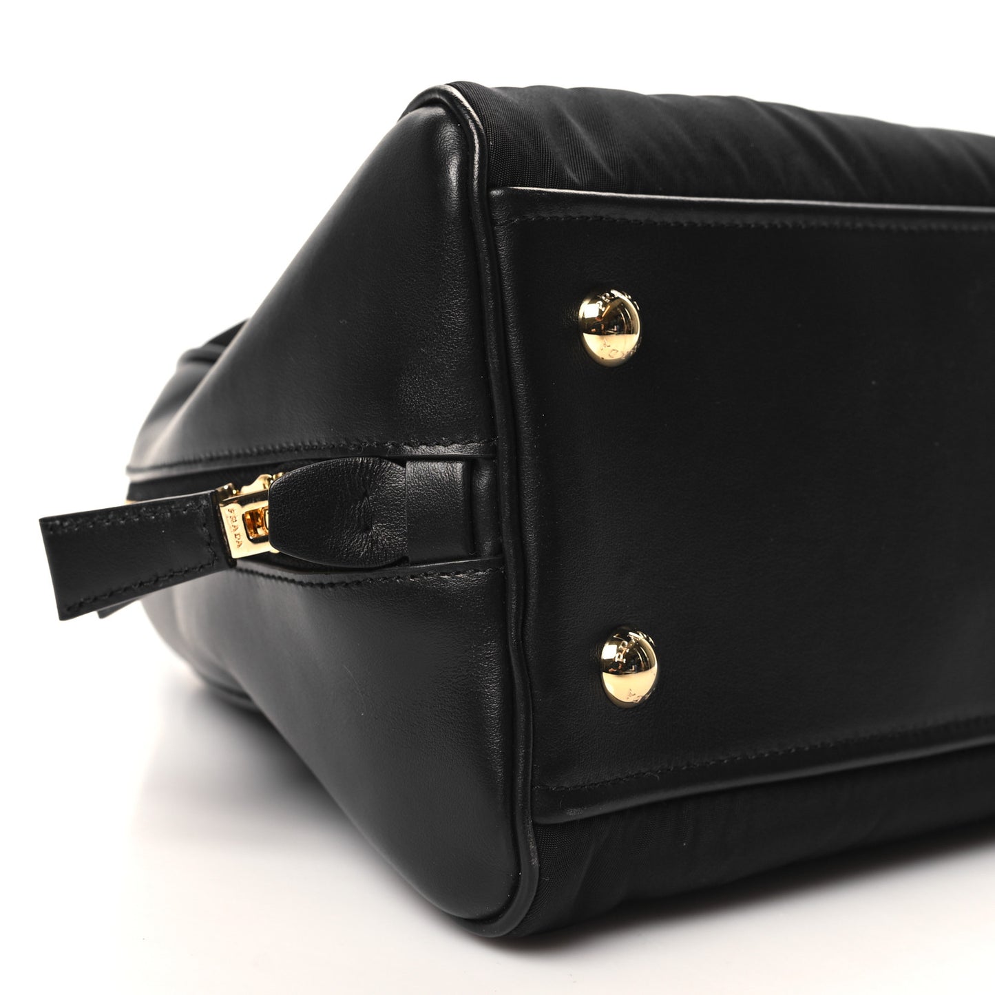 Re-Nylon Tesutto Nappa Medium Re-Edition 1978 Bowler Bag Black