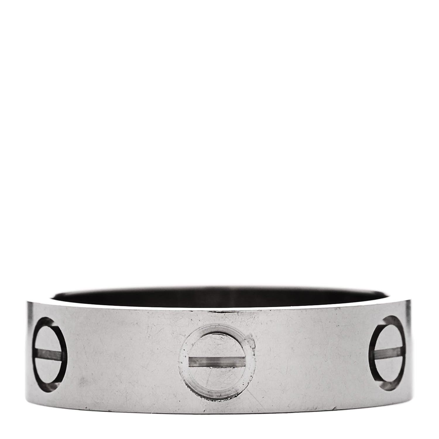 Cartier 18K White Gold 5.5mm LOVE Ring 57 8 4 of 5