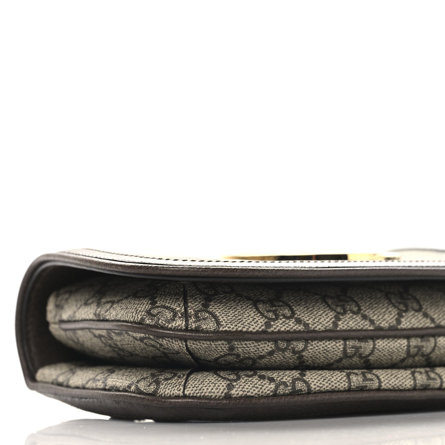Gucci GG Supreme Monogram Textured Dollar Calfskin Blondie Belt Bag 80 32 Beige Ebony New Acero 9 of 12