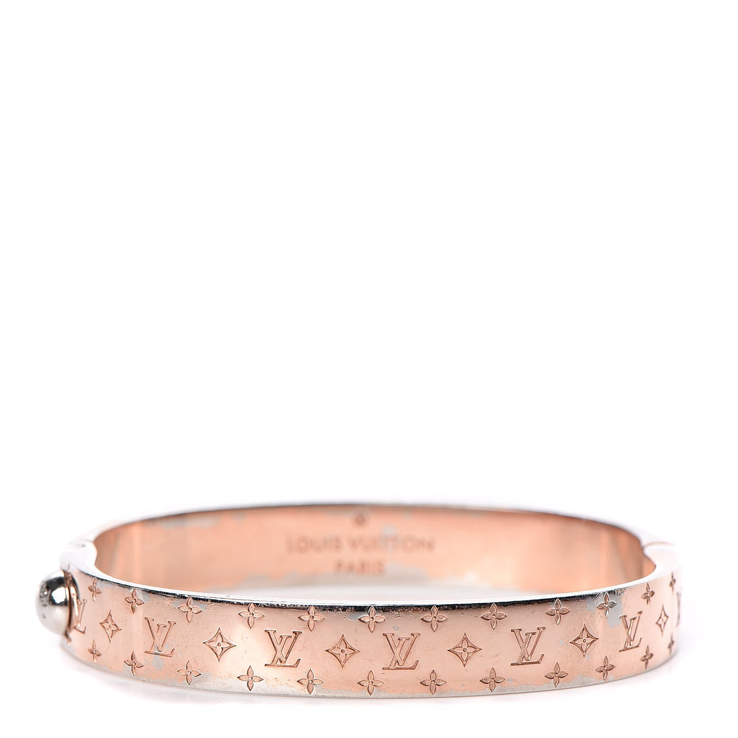 Monogram Nanogram Cuff S Pink Gold