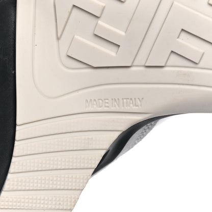 Fendi Vernice High-Tech Womens FFluid Zip Up Sneakers 38 White Black 7 of 10
