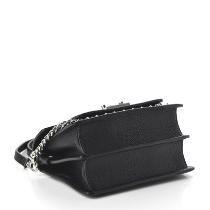 MCM Calfskin Studded Mini Patricia Crossbody Black 4 of 10