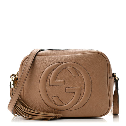 Gucci Pebbled Calfskin Small Soho Disco Bag Camelia 1 of 11