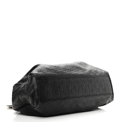 Gucci Guccissima Medium Sukey Tote Black 4 of 10