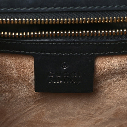 Gucci Guccissima Medium Sylvie Top Handle Bag Black Pink 6 of 9