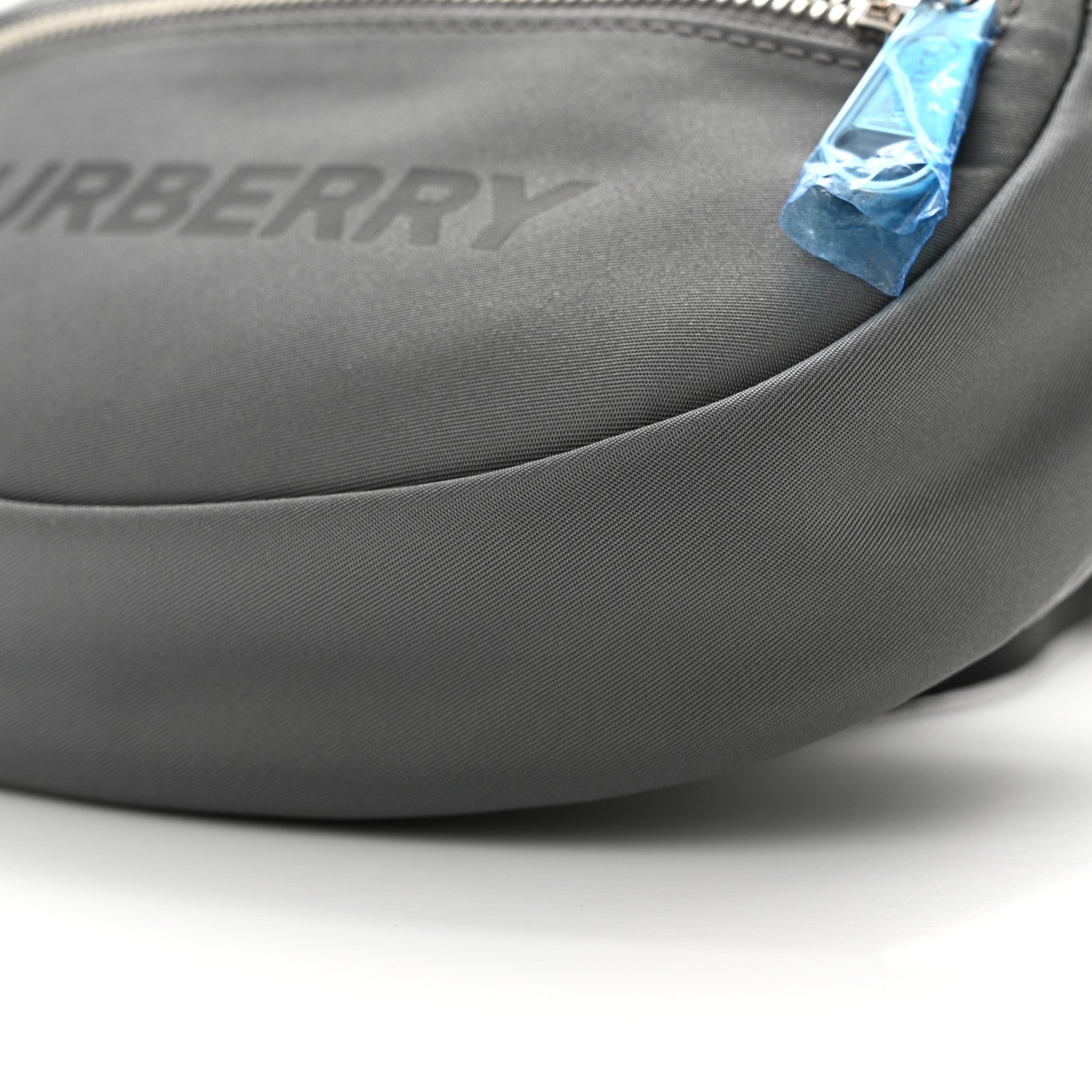 Burberry Econyl Logo Print Small Cannon Bum Bag Charcoal Grey 9 of 9