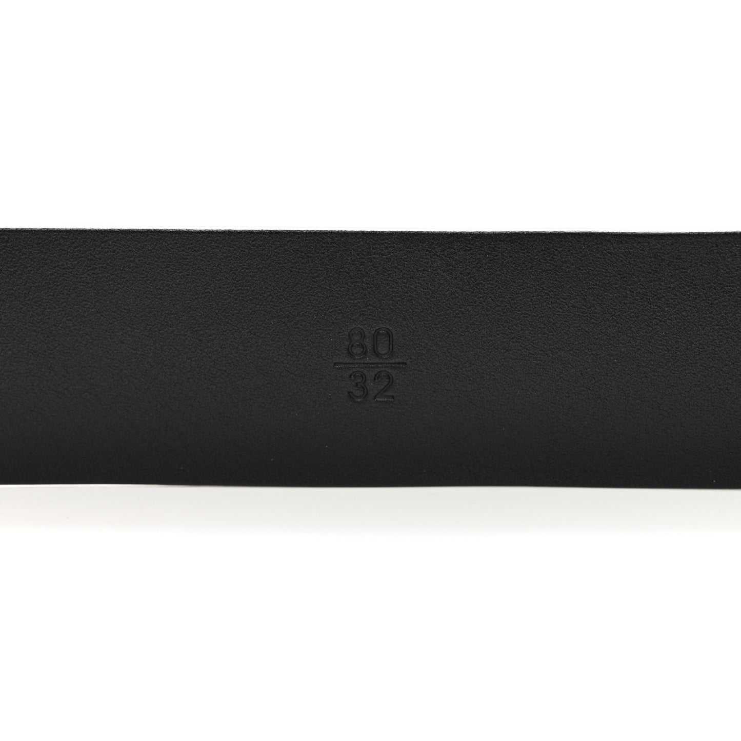 Crumpled Calfskin Lambskin Pearl CC Belt 80 32 Black
