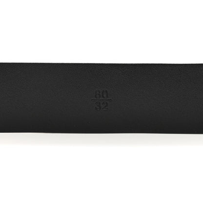 Chanel Crumpled Calfskin Lambskin Pearl CC Belt 80 32 Black 4 of 7