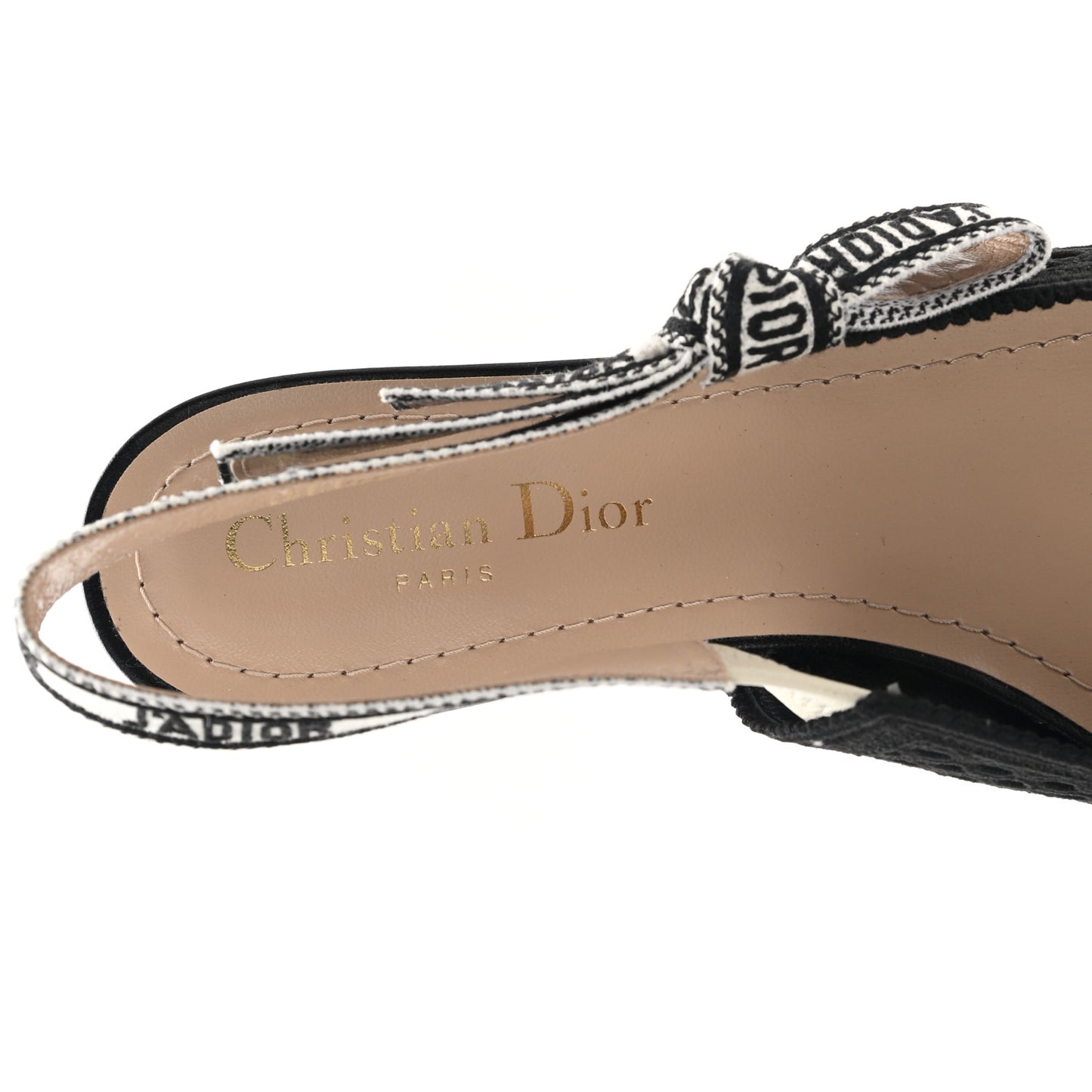 Resille Ribbon J'Adior Slingback Ballet Flats 37 Black