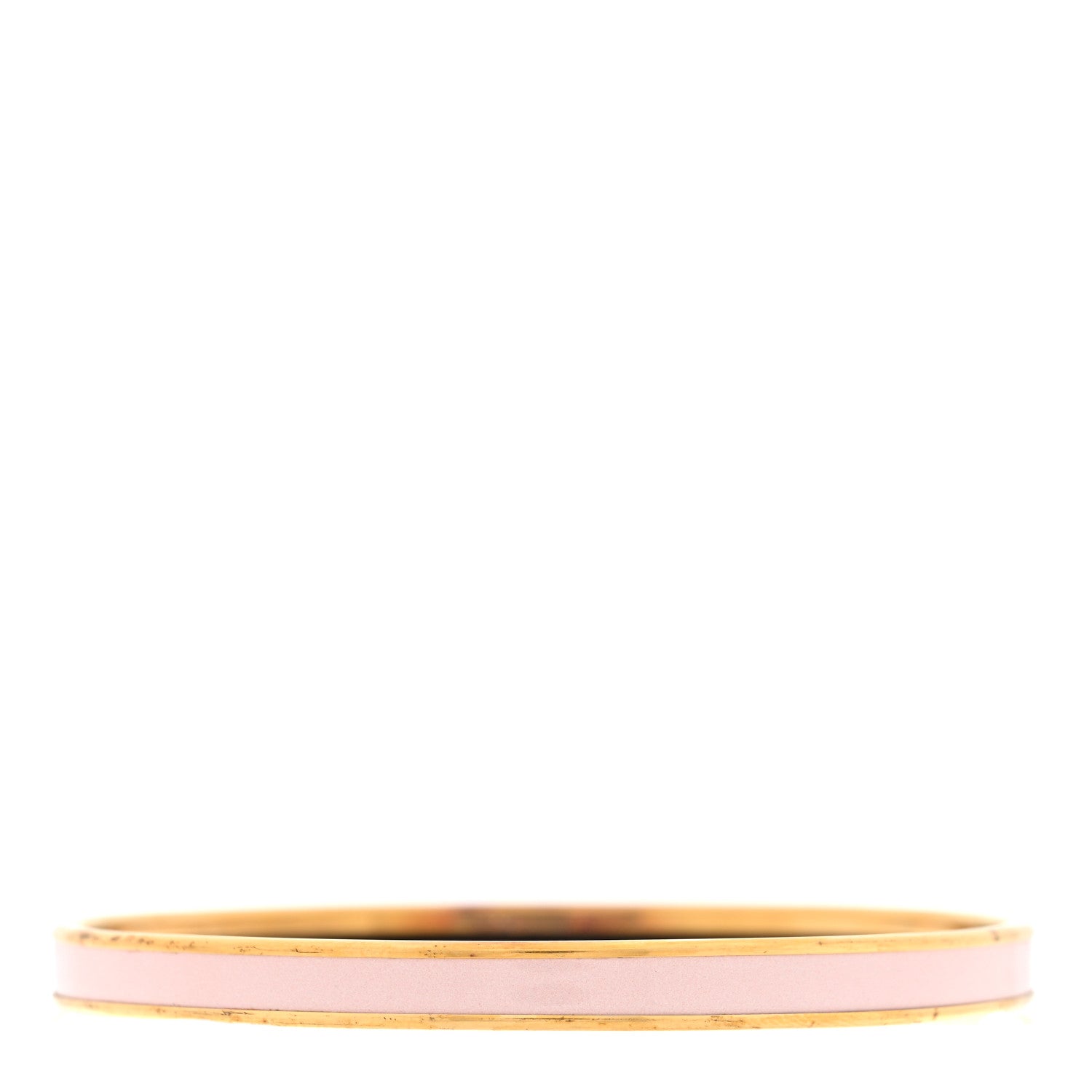 Hermes Enamel Uni Bangle 65 Rose Candeur 1 of 4