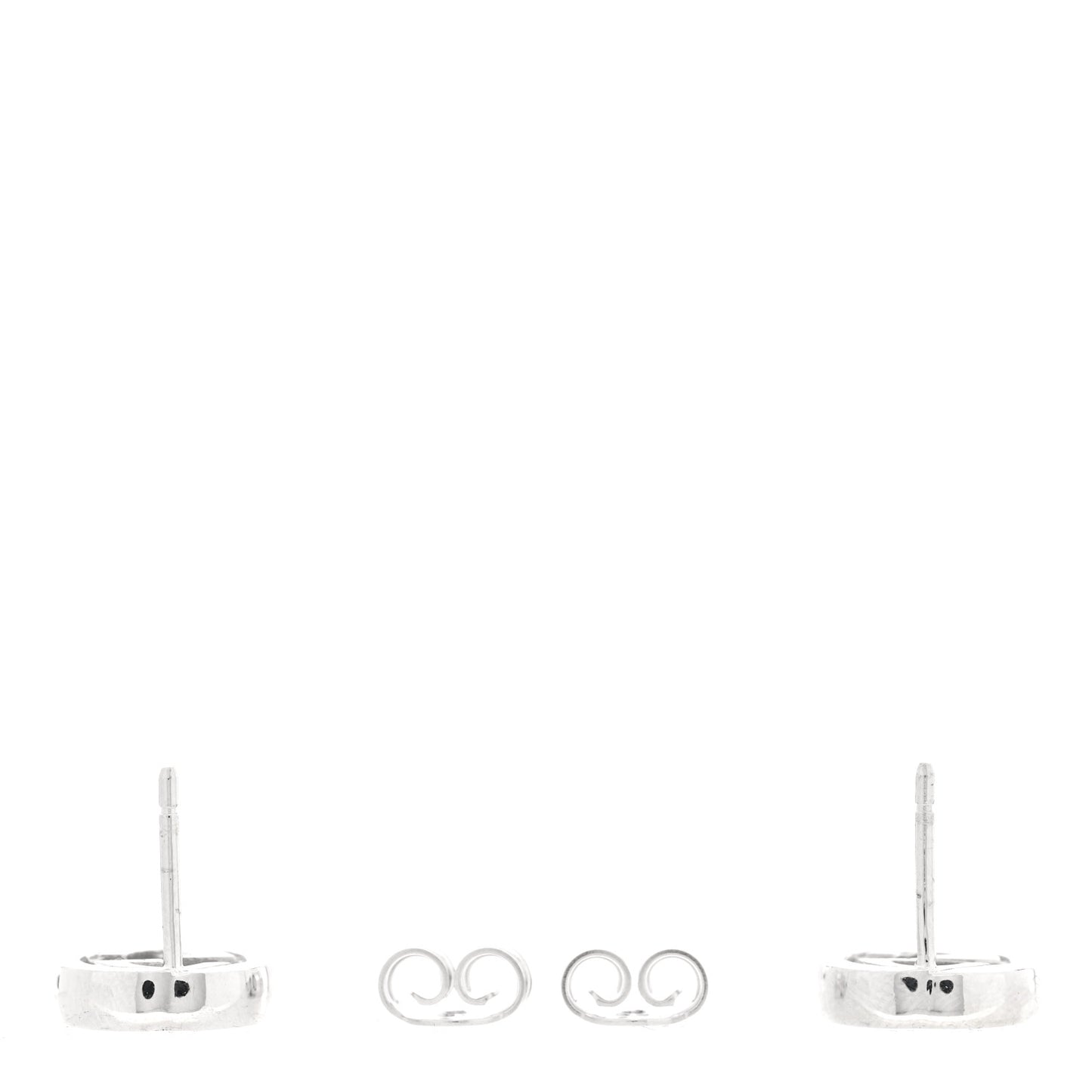 Sterling Silver Interlocking GG Stud Earrings