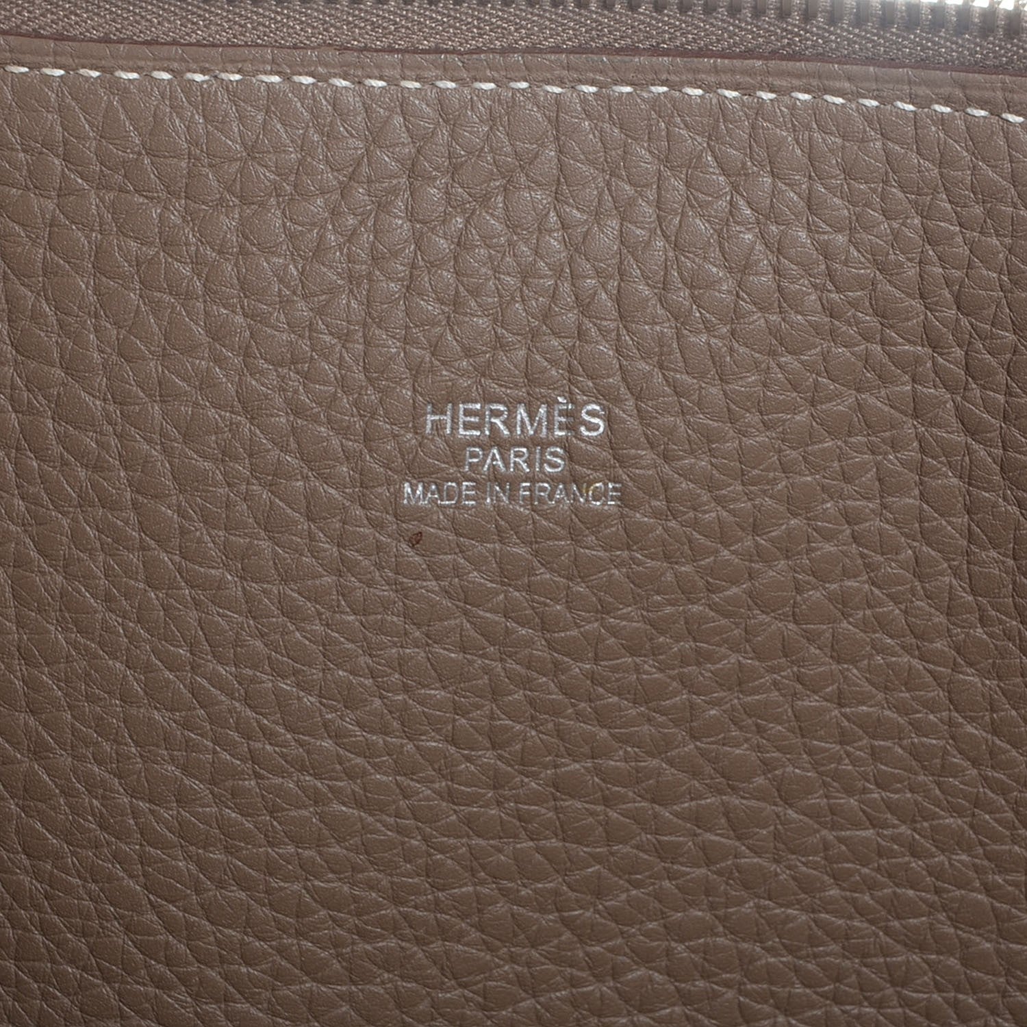 Hermes Taurillon Clemence Sac De Voyage Bolide 47 Etoupe 11 of 17