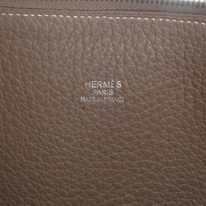 Hermes Taurillon Clemence Sac De Voyage Bolide 47 Etoupe 11 of 17