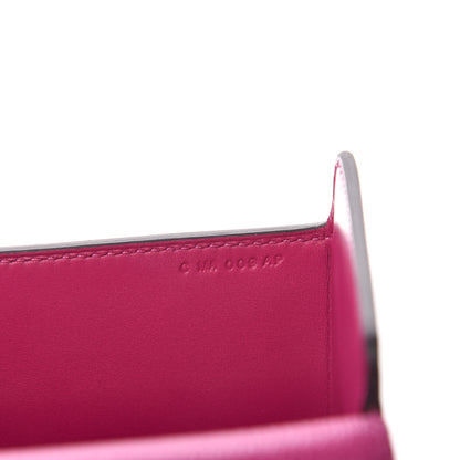 Hermes Chevre Mysore Enamel Cinhetic Boxy Top Handle Bag Rose Pourpre 7 of 13