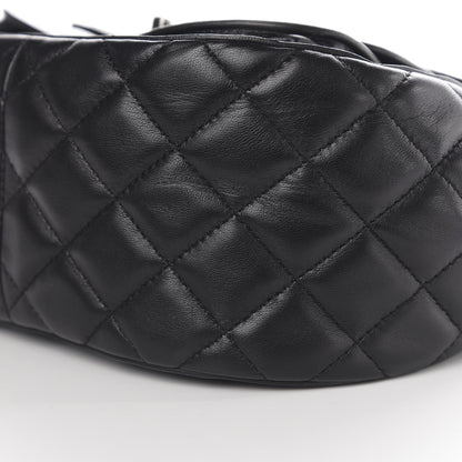 Chanel Lambskin Quilted Messenger Flap Black 9 of 12
