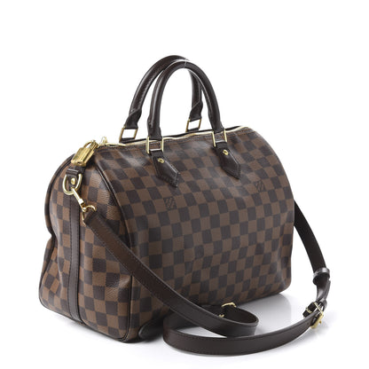 Louis Vuitton Damier Ebene Speedy Bandouliere 30 2 of 12