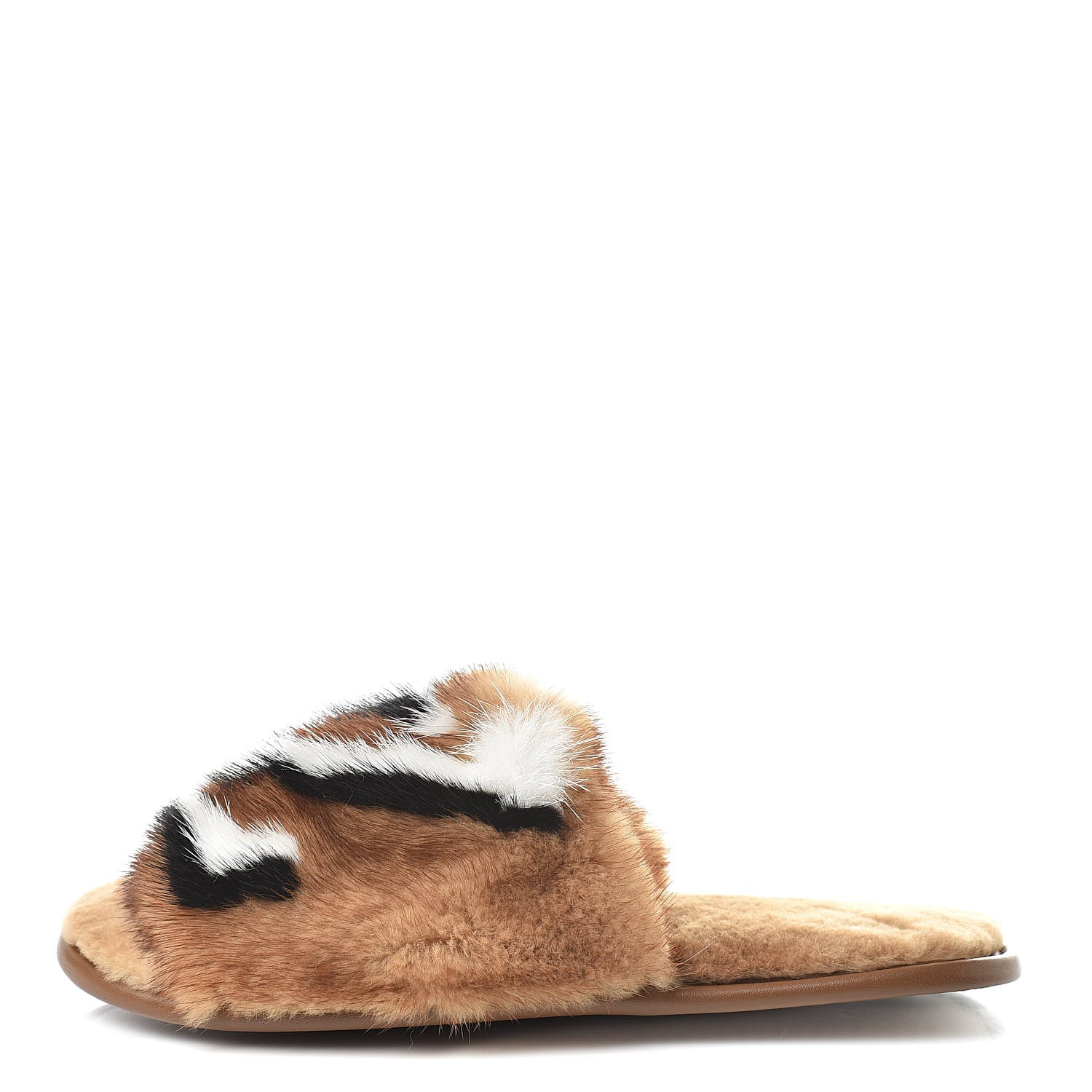 Louis Vuitton Mink Fur Homey Flat Mules 37-38 Natural Beige 1 of 8