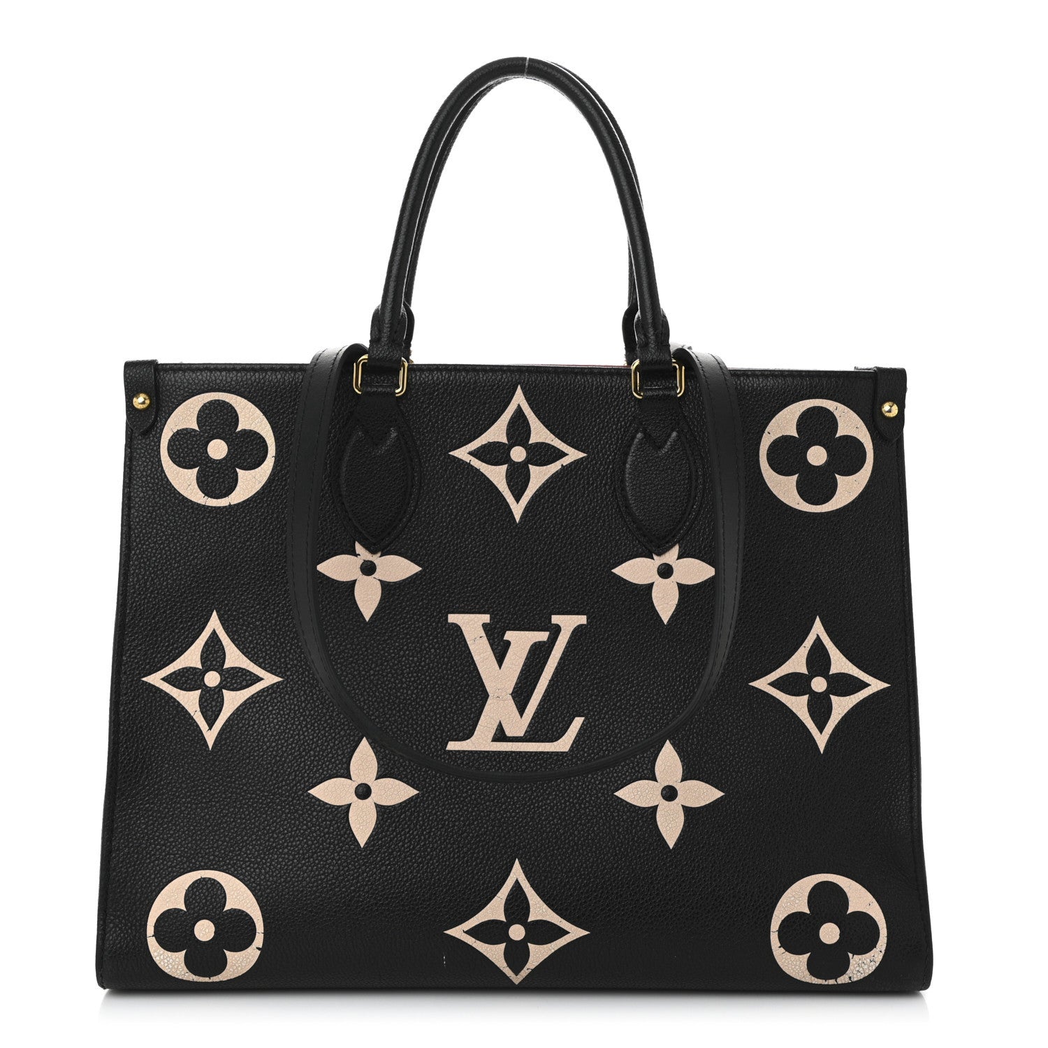 Louis Vuitton Empreinte Monogram Giant Onthego MM Black Beige 2 of 23