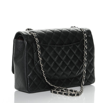 Chanel Caviar Quilted Maxi Double Flap Black 3 of 7