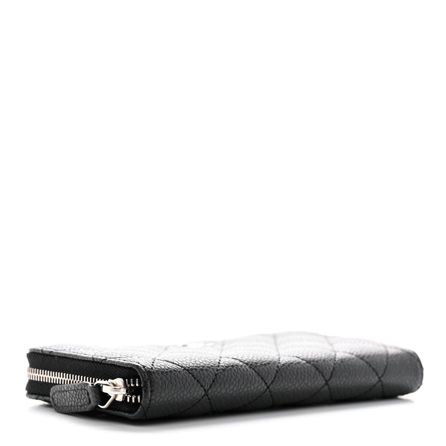Chanel Caviar Quilted Medium Zip Around Wallet Black 4 of 8