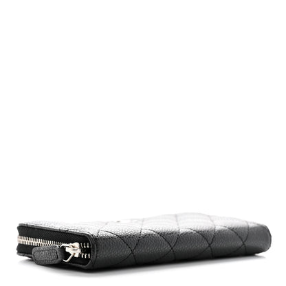 Chanel Caviar Quilted Medium Zip Around Wallet Black 4 of 8