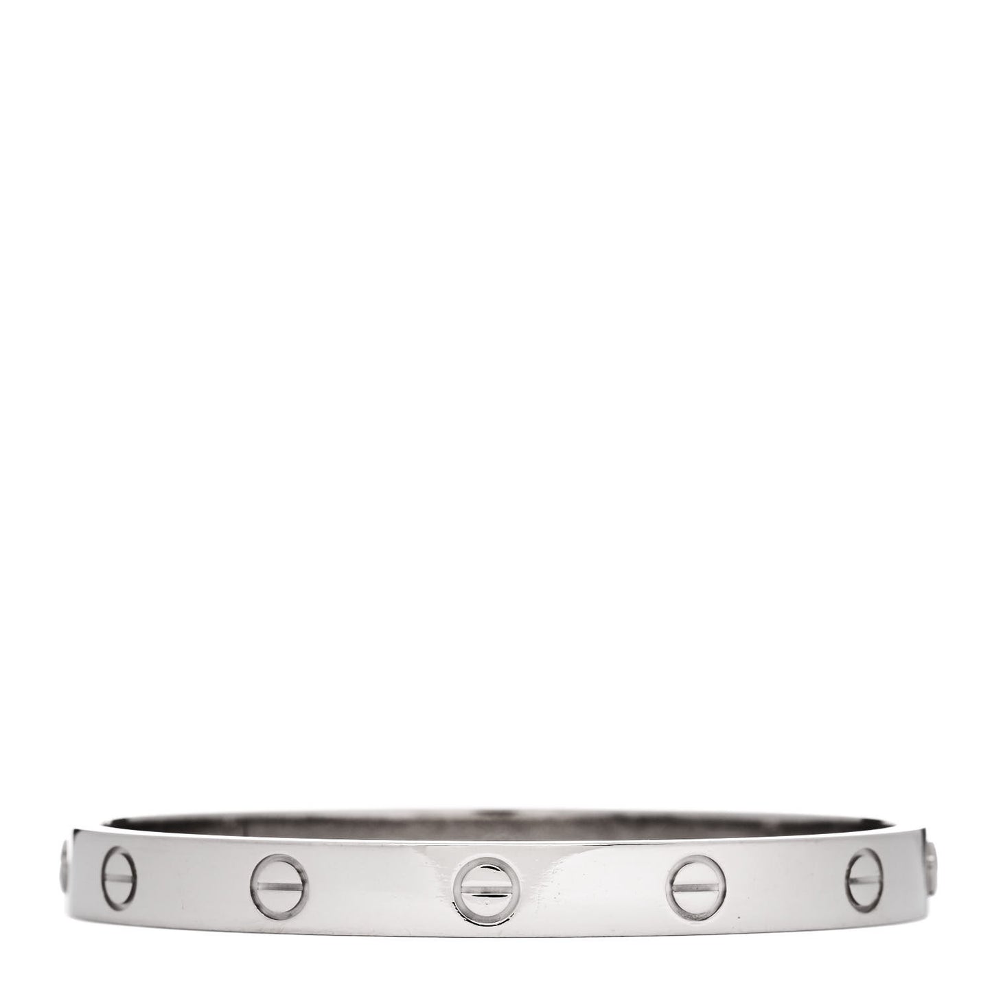 18K White Gold LOVE Bracelet 17