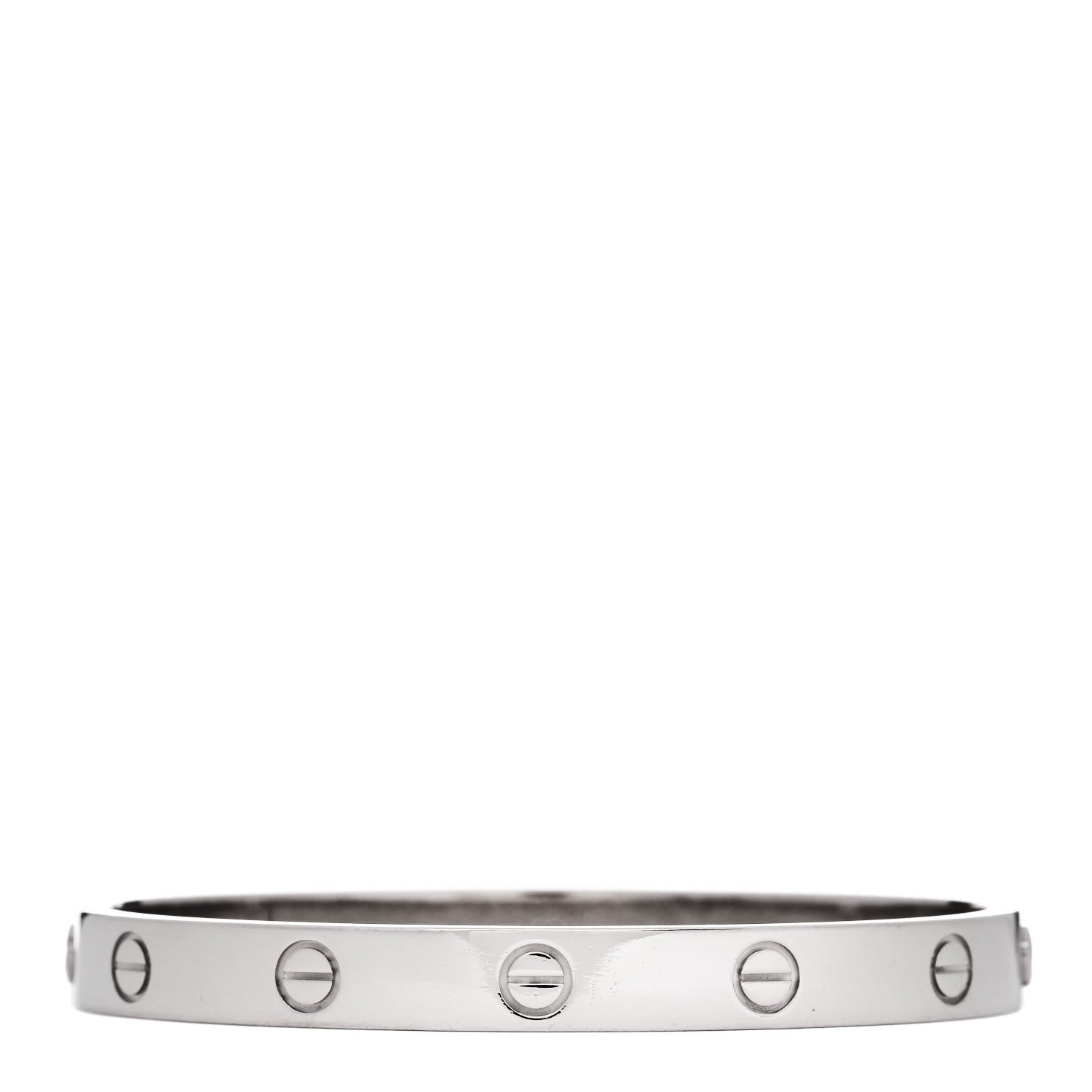 Cartier 18K White Gold LOVE Bracelet 17 2 of 8