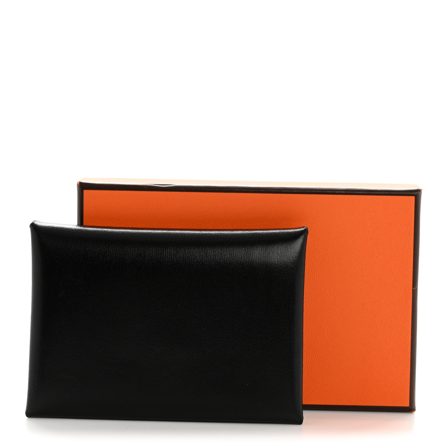 Hermes Box Calvi Duo Card Case Black 9 of 9
