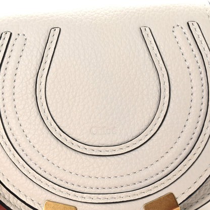 Chloe Calfskin Nano Marcie Saddle Bag White 8 of 10