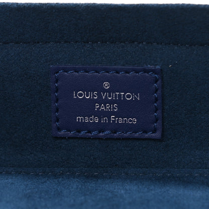 Louis Vuitton Cowhide Monogram Bandana Sunglasses Case GM Blue White 6 of 6