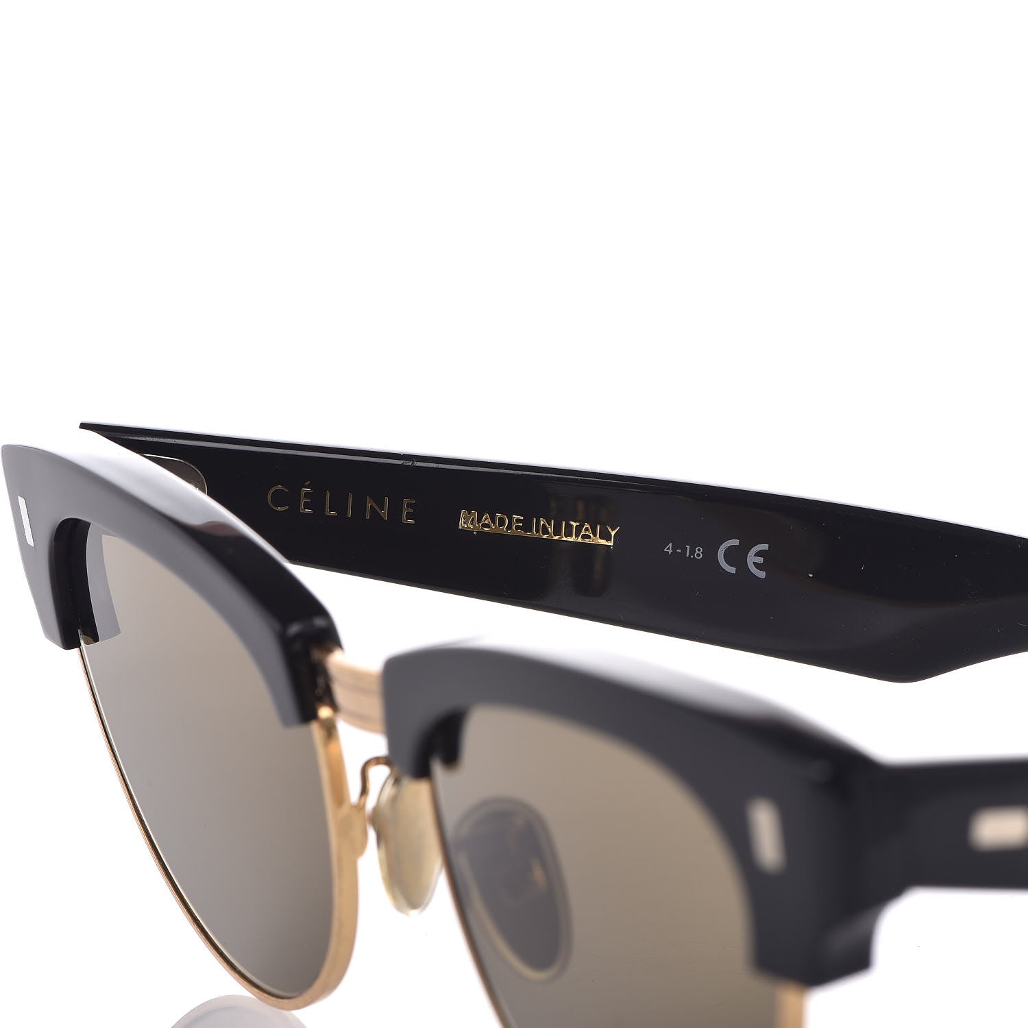 Celine Acetate Cat Eye Sunglasses CL40059U Black Gold 5 of 8
