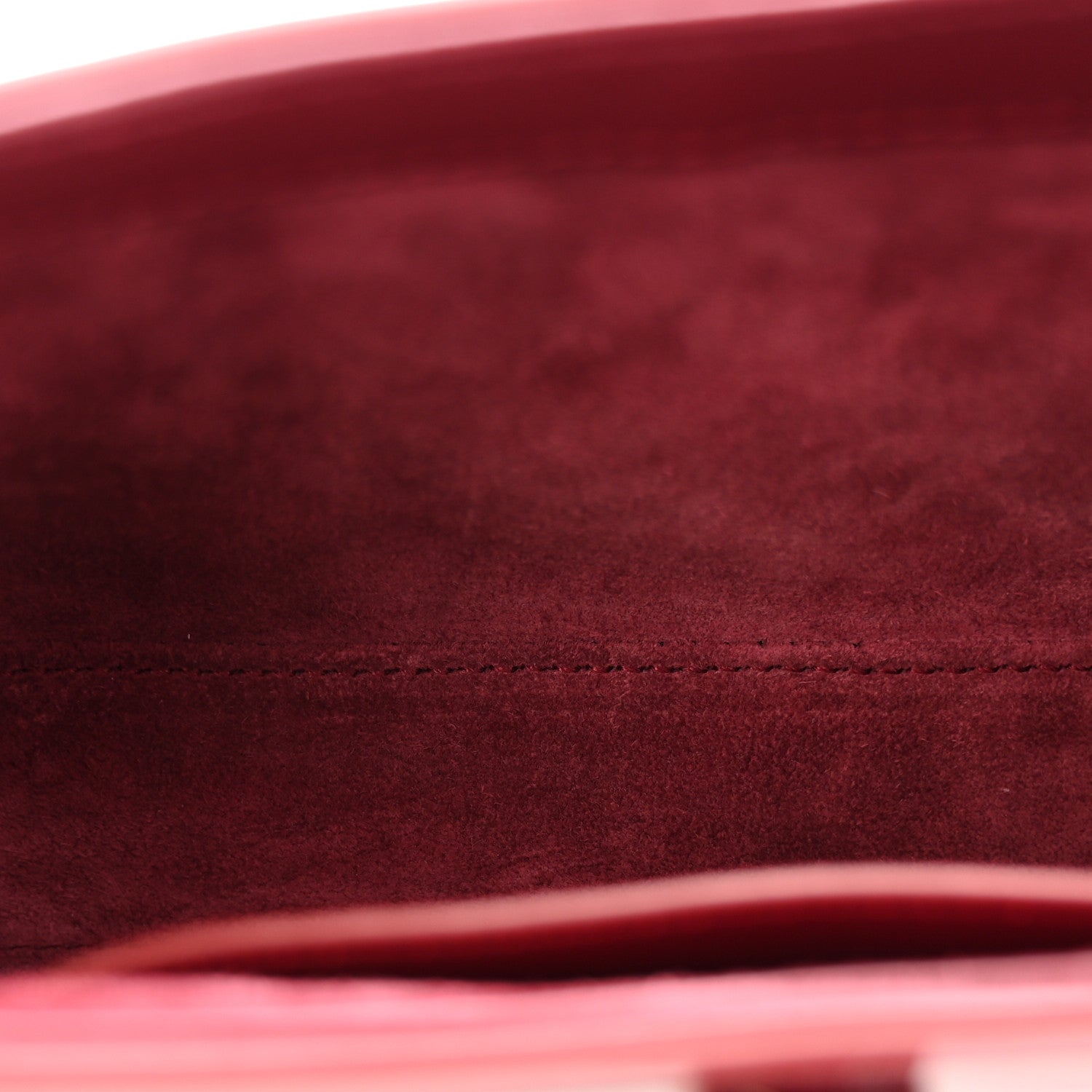 Saint Laurent Patent Calfskin Le 5 A 7 Mini Hobo Red Grenat 5 of 9