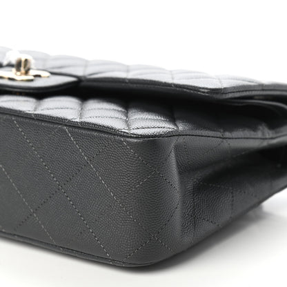 Chanel Caviar Quilted Medium Double Flap Dark Grey 9 of 11