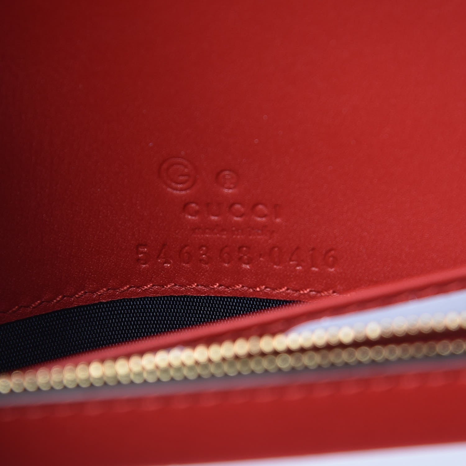 Gucci GG Supreme Monogram Blooms Chain Wallet Blue 6 of 9