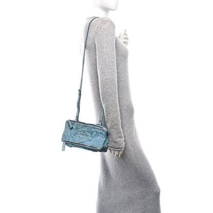 Givenchy Tumbled Sheepskin Mini Pandora Sky Blue 2 of 10