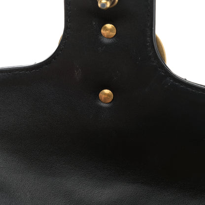 Gucci Calfskin Matelasse Small GG Marmont Shoulder Bag Black 11 of 13
