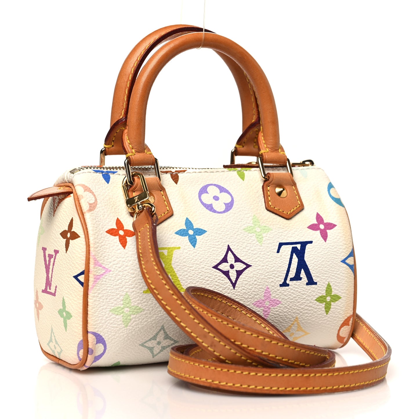 Monogram Multicolor Mini Sac HL Speedy White