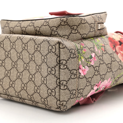 Gucci GG Supreme Monogram Blooms Small Single Buckle Backpack Beige Multicolor Dry Rose 10 of 13