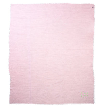Chanel Cashmere CC Logo Scarf Pink 3 of 5